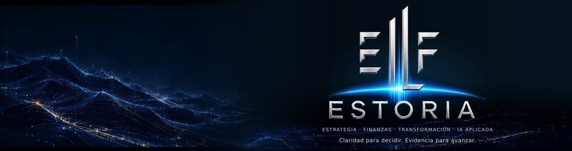ESTORIA · Estrategia, finanzas, transformación e IA aplicada.